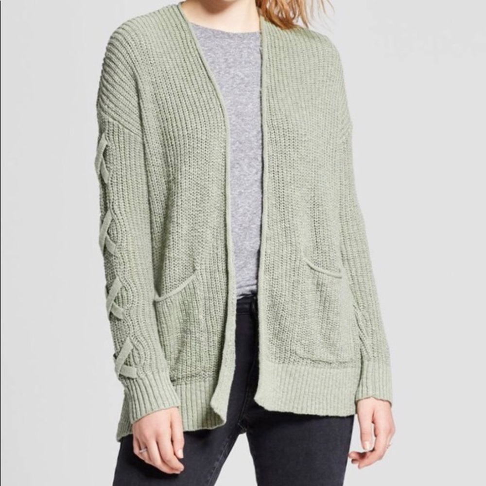 ❤️Long sleeve olive green cardigan sweater